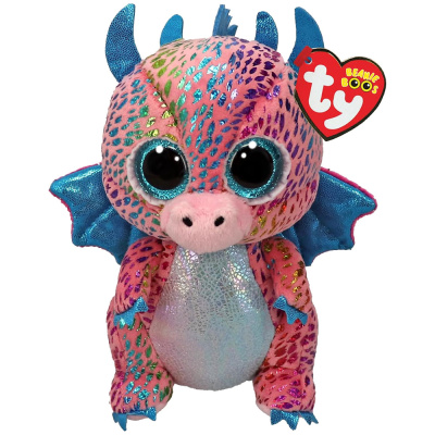 Мягкая игрушка Beanie Boos Пурпурный дракончик Flint 15 см Ty Inc 37346